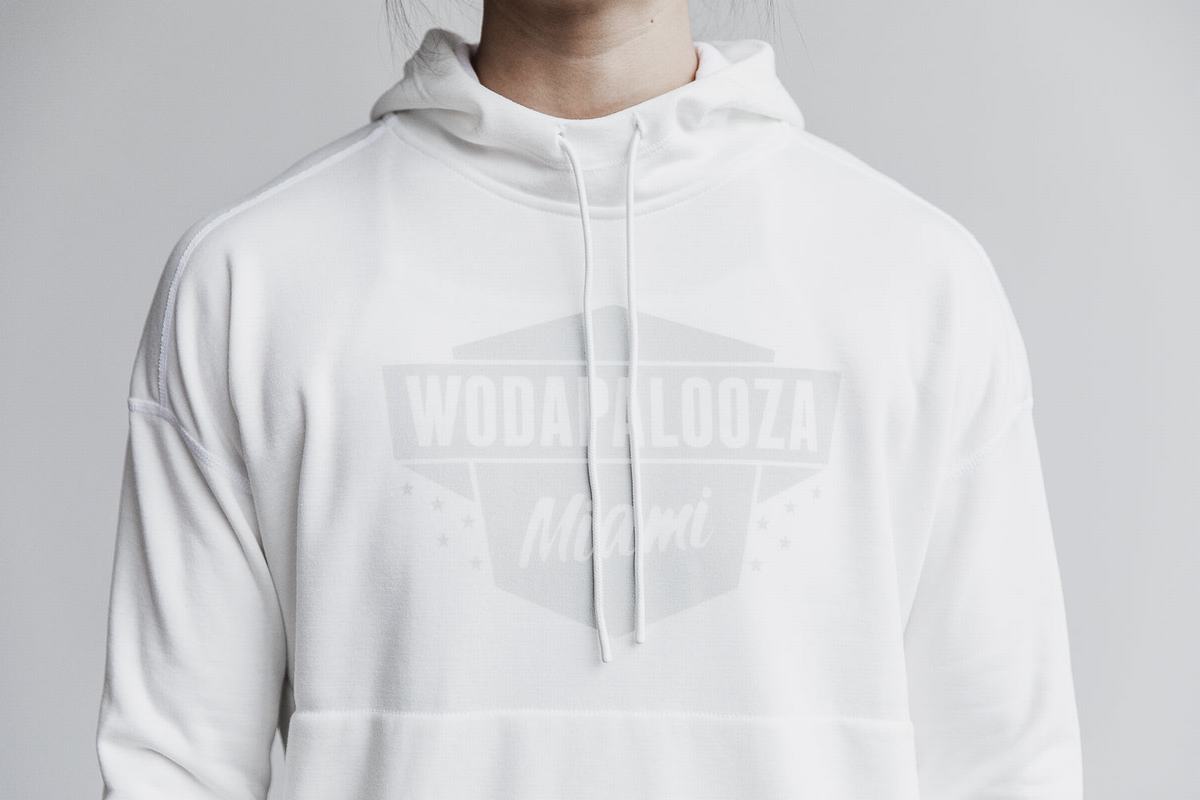 Nobull Wodapalooza Women's Hoodie White | Australia (XV6980)